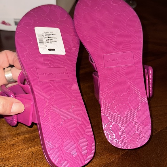 NEW❗️Veronica Beard Salva Jelly Orchid Sandal - Picture 15 of 15